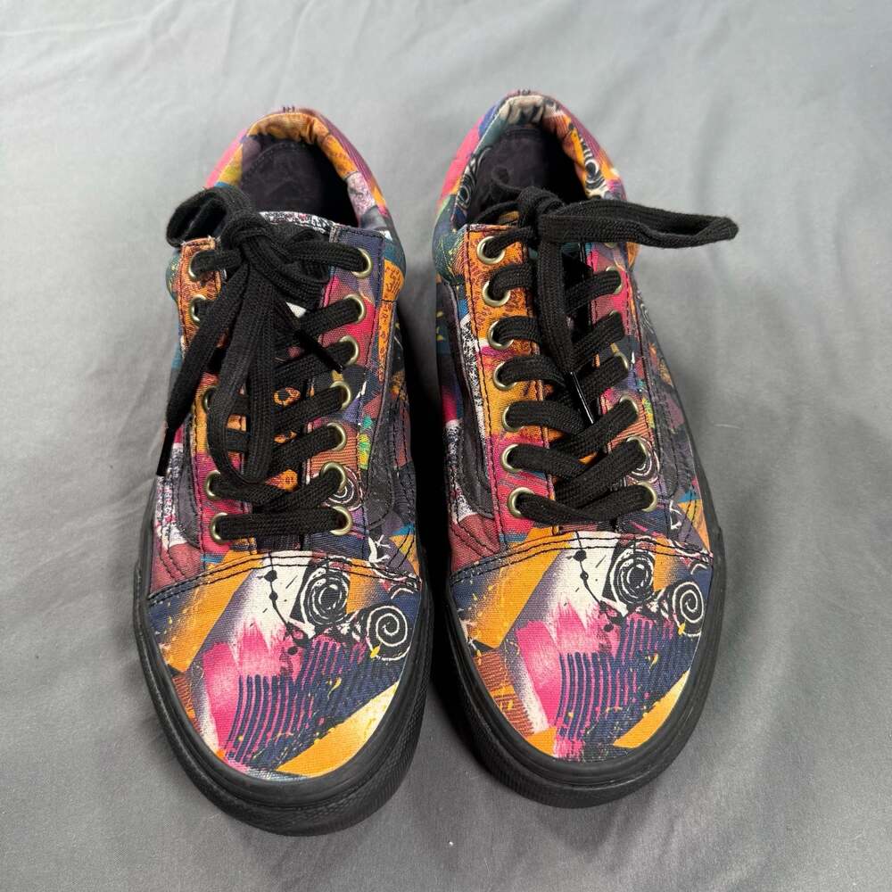 Vans Old Skool Abstract Print Sneakers Men's 7.0 Women's 8.5 - Picture 6 of 7